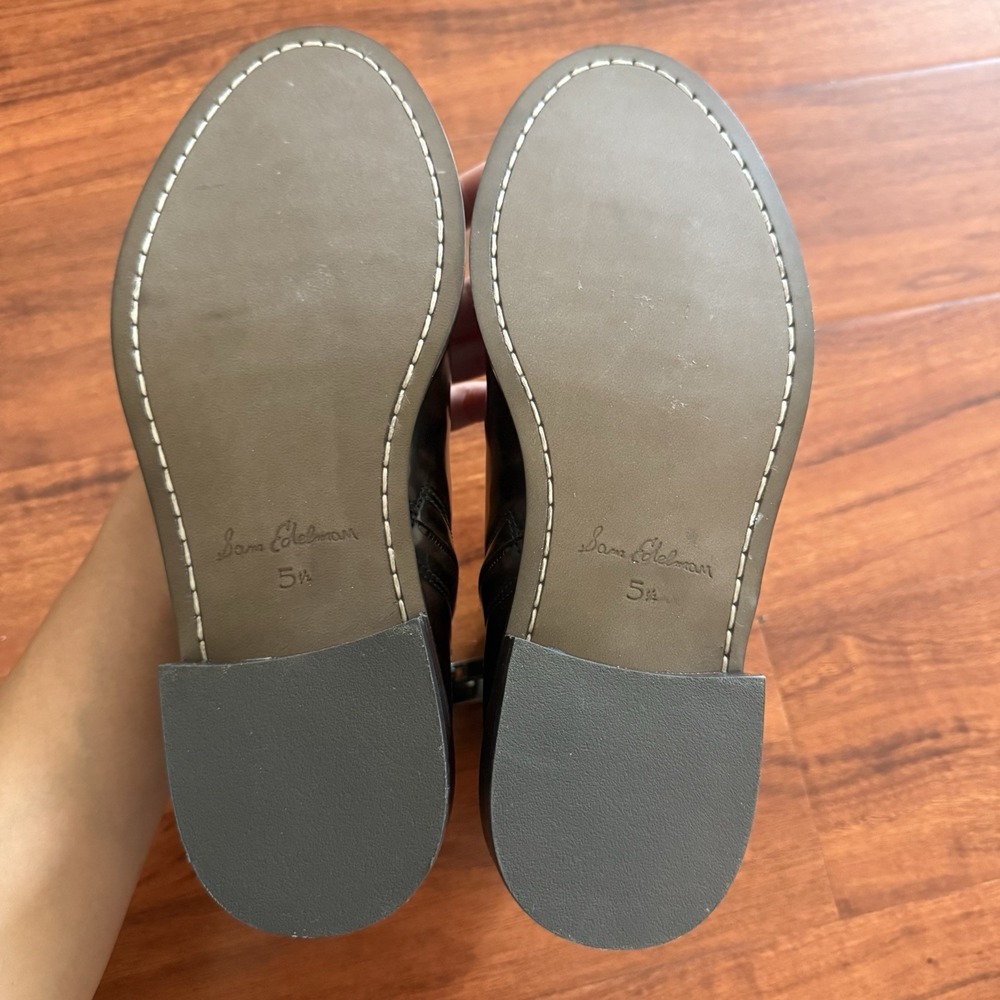 Sam Edelman NOLYNN BUCKLE BOOTIE In Chestnut Size 5.5 $170 New Without Box - Picture 13 of 13